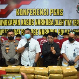 Dalam Kurun Waktu 1 Bulan Terakhir, Polda Lampung Berhasil Selamatkan 100.300 Orang Dari Peredaran Narkotika