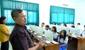 Siswa SMP Xaverius 4 Bandar Lampung mengikuti UKBI