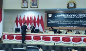 dua-rs-lampung-sudah-blud-pemprov-benahi-aturan-tarif Jihan Nurlela menyampaikan Raperda penataan tarif rumah sakit dan inovasi daerah dalam rapat paripurna DPRD Lampung.