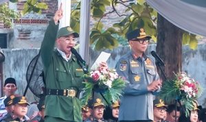 Gubernur Lampung Mirza membuka Kemah Bhakti Satya Linmas