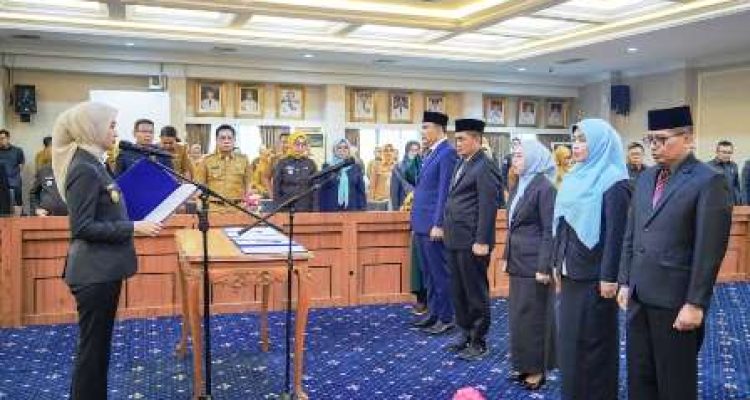 Jihan Nurlela melantik empat kepala OPD Pemerintah Provinsi Lampung