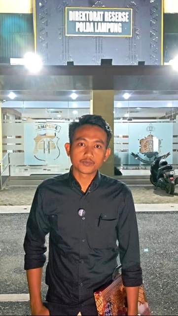 Kuasa hukum pelapor Muchammad Alfieyan di Polda Lampung
