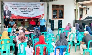 Lesty Putri Utami saat menyerap aspirasi warga Marga Kaya