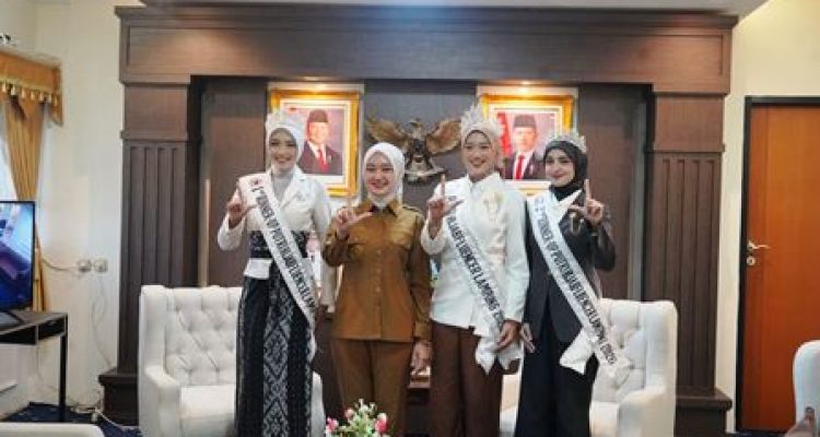 Tiga Putri Hijabfluencer Lampung 2026 bertemu Jihan Nurlela