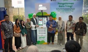 ATM Emas Pegadaian di Cabang Palembang terintegrasi dengan aplikasi Tring! untuk pengambilan emas batangan 1–100 gram.