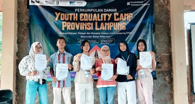 90 remaja peserta Youth for Equality Camp Provinsi Lampung 2026 di Wira Garden Bandar Lampung