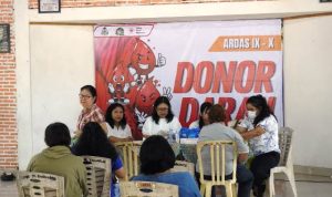 Donor darah serentak Keuskupan Tanjungkarang dalam gerakan kemanusiaan di Lampung.