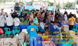 DKPTPH Provinsi Lampung dan KPTPHP Lampung Timur menggelar GPM Serentak Nasional 2026 di Desa Raman Aji.