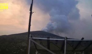 Gunung Anak Krakatau di Selat Sunda saat mengalami erupsi pada 18 Oktober 2026