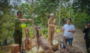 Jihan Nurlela memberikan arahan penguatan pengawasan dan integritas aparat kehutanan Lampung di Tahura Wan Abdul Rachman.