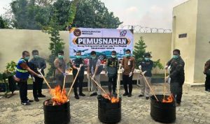 Karantina Lampung musnahkan barang bawaan dari Malaysia di Bandara Radin Inten II