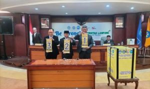 Tiga calon Rektor Unila periode 2027–2031 setelah pemungutan suara senat