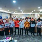 Sekda Lampung Marindo Kurniawan saat membuka evaluasi pembinaan bahasa Indonesia dan pelestarian bahasa Lampung di Bandar Lampung