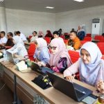 Bimbingan teknis manajemen risiko dan penganggaran berbasis risiko Unila di Gedung Rektorat Universitas Lampung.