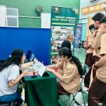 Suasana Xavepa Expo 2026 di SMA Xaverius Pahoman Bandar Lampung yang menghadirkan lebih dari 45 kampus.
